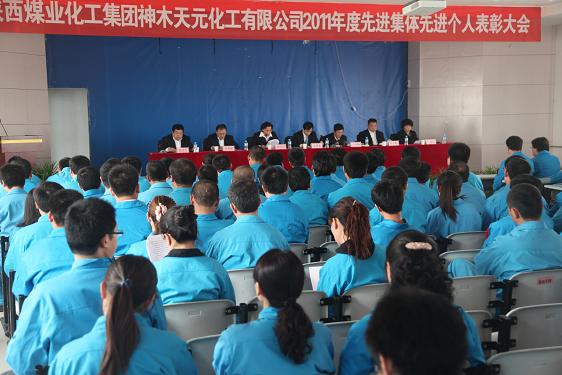 天元化工2011年度先进集体 先进个人表彰大会