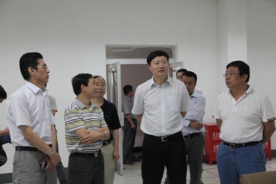 王虹安副厅长一行在中控室内参观